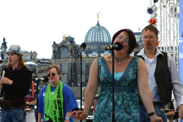 Rosi und die Knallerbsen auf dem Kirchentag in Dresden 24